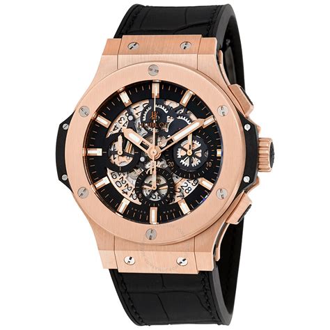 hublot gold black face watch|Hublot gold price list.